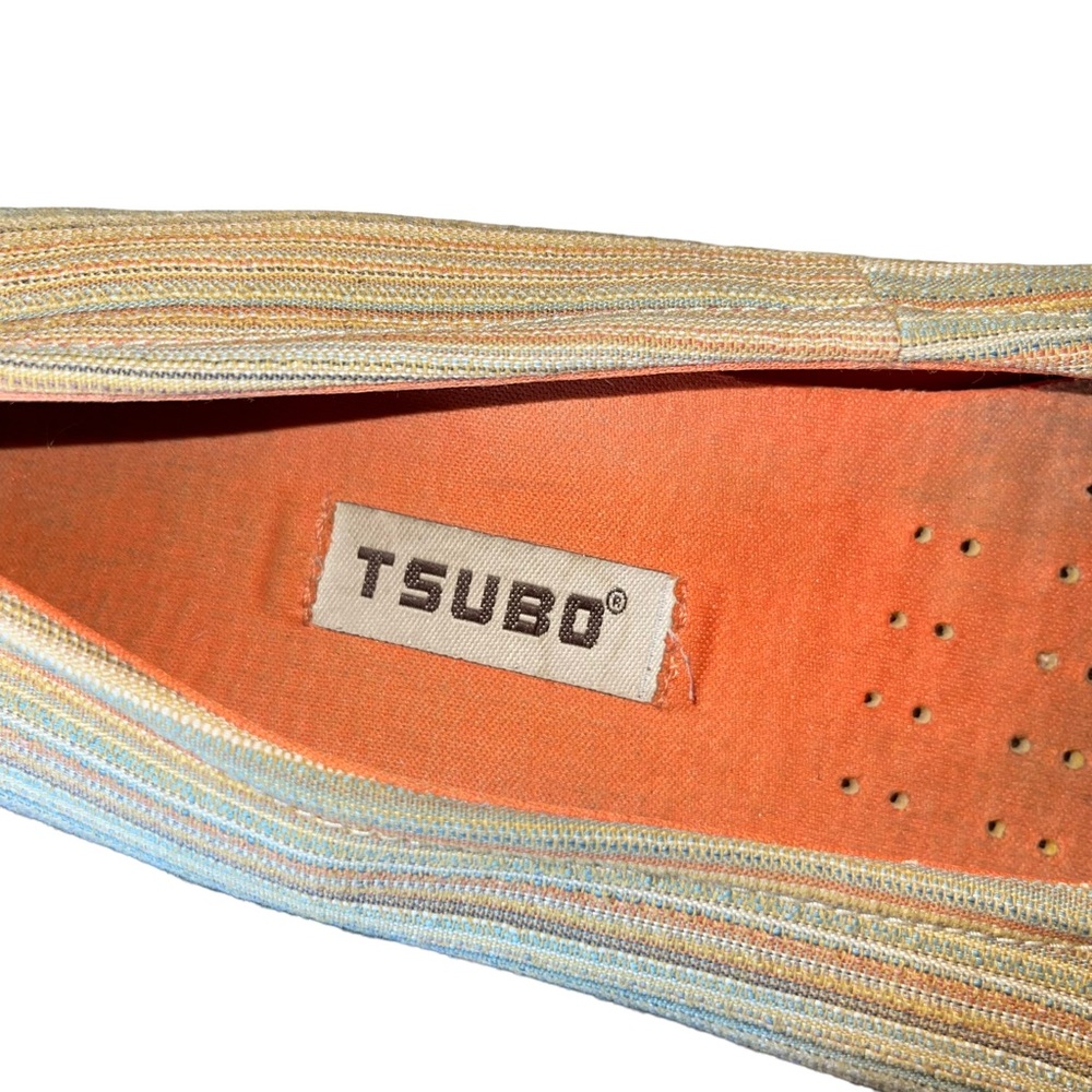 TSUBO Elath Brown Stripe Slip On Flats Comfort Shoes - Picture 5 of 8